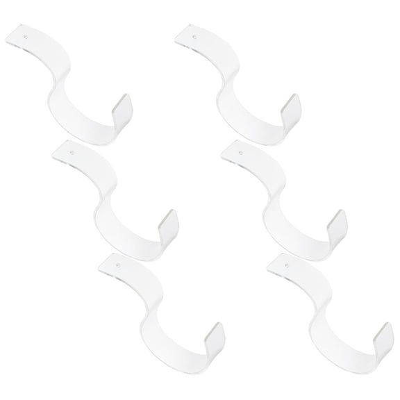 6 Pcs Acrylic Belt Organizer Storage Rack Stand for Men and Women, Display Holder for Shop or Home Use