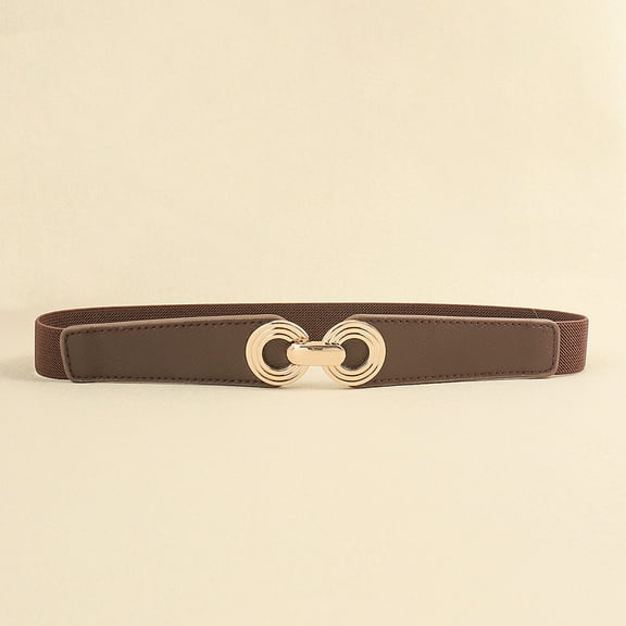 Belt PU Leather Dress Skirt Waist Elastic Thin Women Belts Ladies Waistband Belts for Women Luxury Designer Brand black white