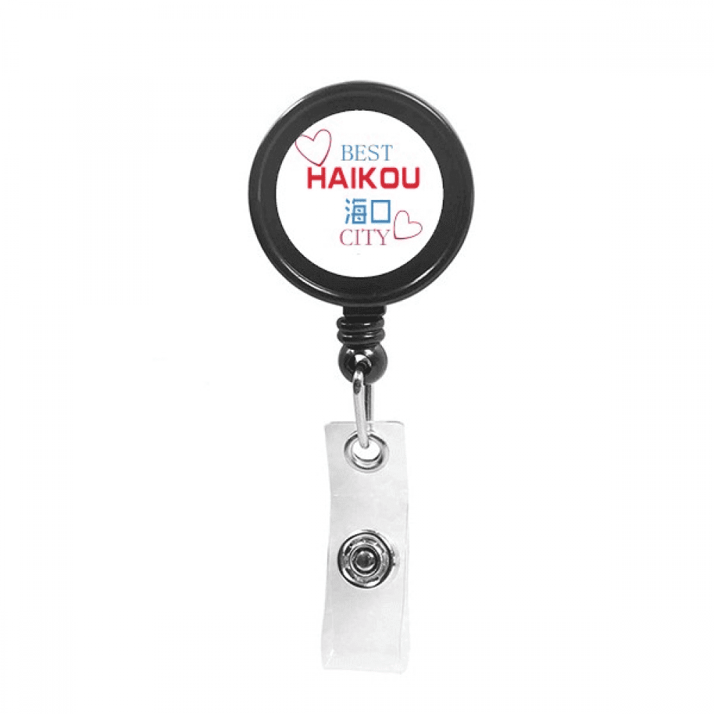 Belt Road City Icon Art Deco  Fashion Retractable Keychain Badge Holder ID Badge