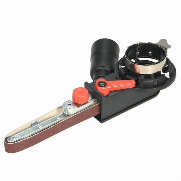 Belt Sander Multifunction Mini Sanding Belt Adapter Bandfile Sander for 4.5 Inch and 5 Inch Electric Angle Grinder,As Shown
