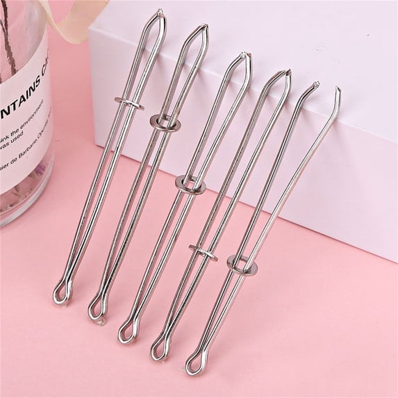 Belt Threader, Bodkin Tool, Sewing Aid, Elastic Band Threader, Metal Clip, Waistband Guide for DIY Clothing, Pajamas, Hoodies