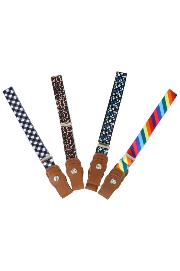 Belt Waist Elastic Kids Belts Adjustable Waistband Stretch Dress Buckle Cloth Accessories Band Free Infant Snap Chain