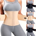 thumbnail image 1 of Belt Waist Trainer For Women, Tummy Control Corset Shapewear, Sport Workout Body Shaper With Zipper & Hooks, 1 of 6
