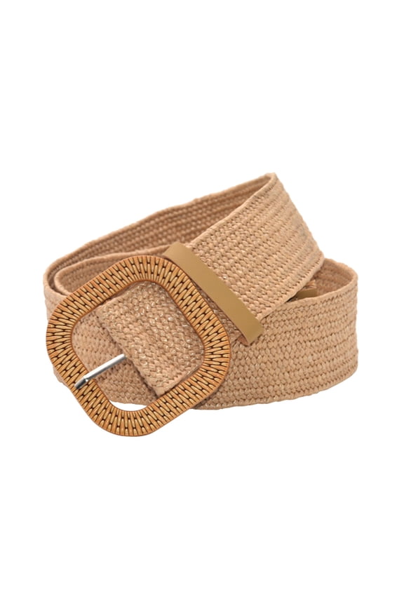 Belt Women Belt Straw Woven Elastic Stretch Wide Waist Belts For Dresses With Buckle Belt for Women