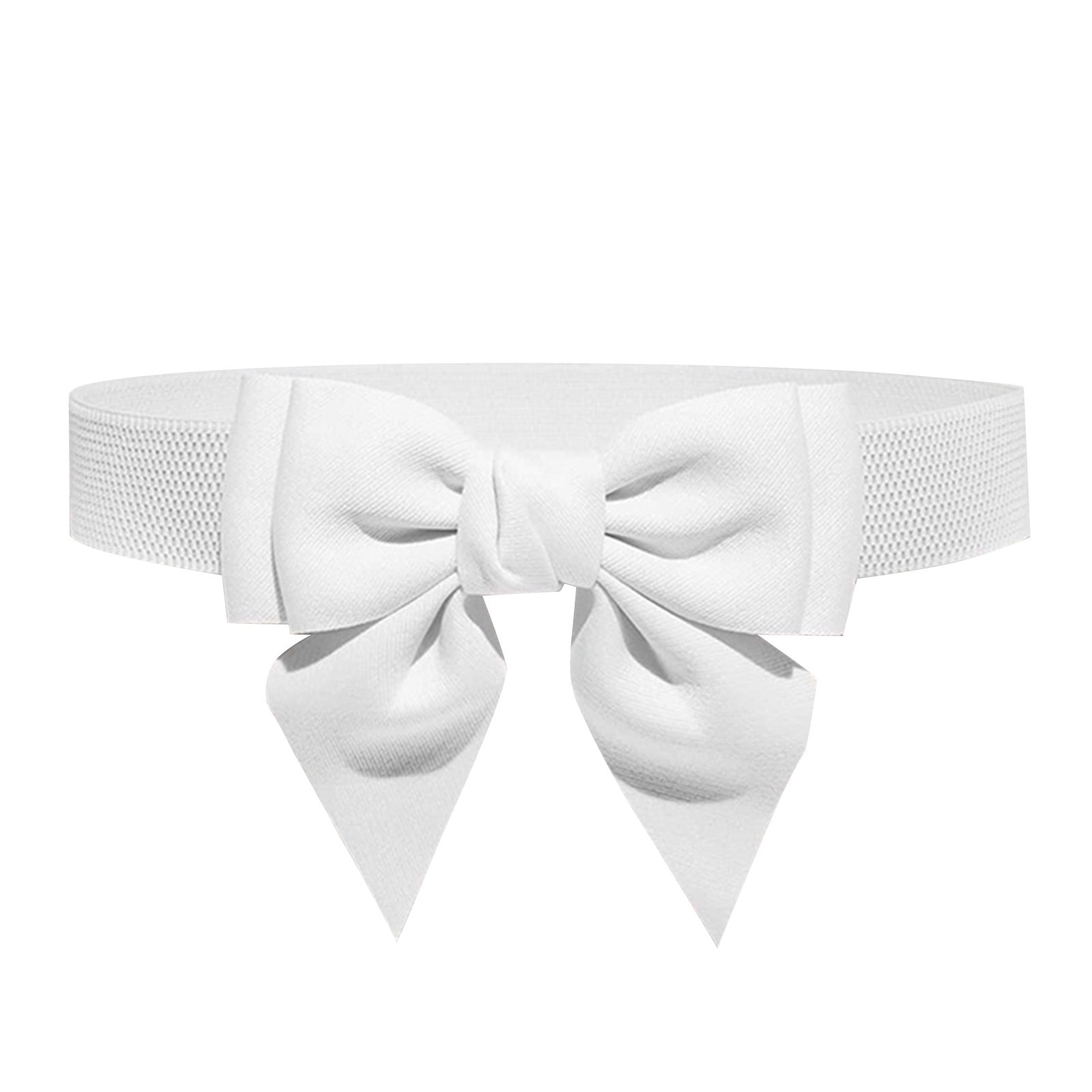 Belt Women Cute Bow Wide Elastic Waist Belt Adorable Dress 