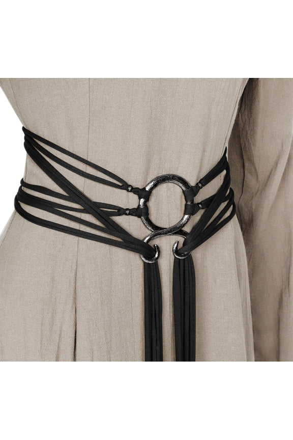 Belt Women Extra Long Rope Belt | LARP, Renaissance, Medieval Belt, Self Knotted, for Norse Witch Shaman Pagan Pirate, Ren Faire Accessory