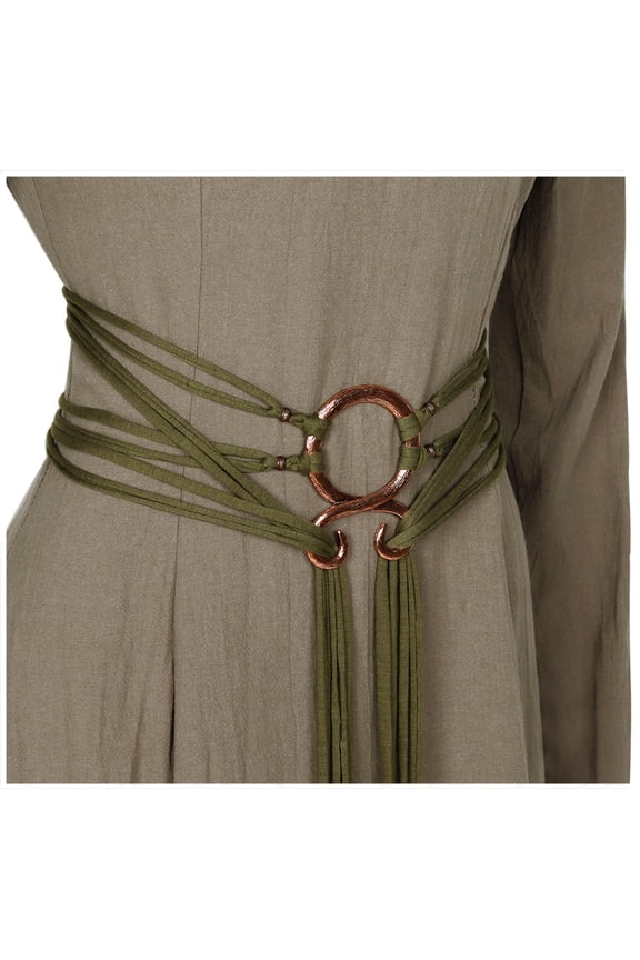 Belt Women Extra Long Rope Belt | LARP, Renaissance, Medieval Belt, Self Knotted, for Norse Witch Shaman Pagan Pirate, Ren Faire Accessory