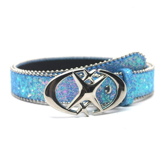 Belt Women Star Moon Stone Fashion PU Leather Belt. E5N3