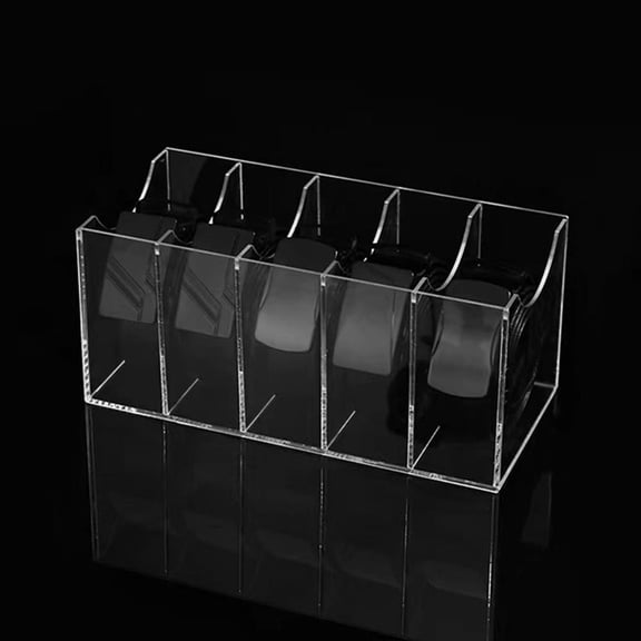 Belt and Scarf Storage Box, Acrylic Organizer with Clear Window for Closet and Drawer Organization, 5/7 Grids