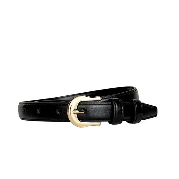 Belt brown women's belt girls summer new fashion belt thin Korean version trend versatile jeans decoration