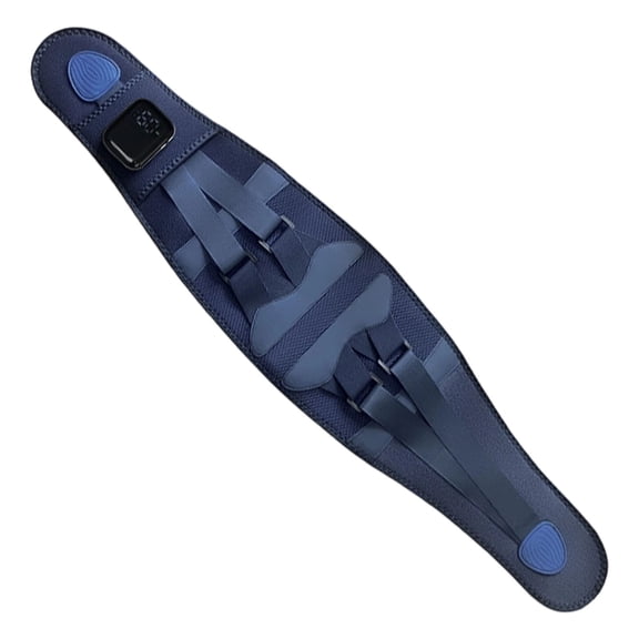 Belt for Back Pain - Therapy Support Belt, 5-In-1 Relief with Heat, Posture Correction, Massage (Gray) Ciozy