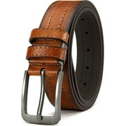 Belt for Men,Men's Dress Belt Casual Wear Jeans Belt 1.25", Classic Fashion Design Belt, Adjustable Trim to Fit