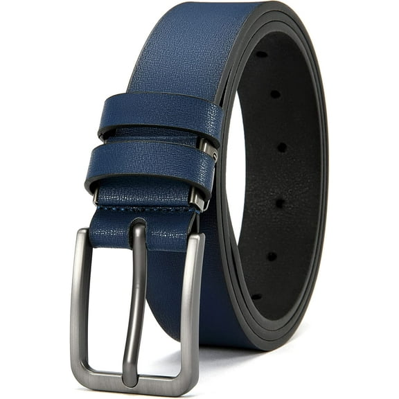 Belt for Men,Men's Dress Belt Casual Wear Jeans Belt 1.25", Classic Fashion Design Belt, Adjustable Trim to Fit
