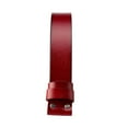 thumbnail image 1 of Belt without Buckle, Belt Men without Buckle Casual Unisex PU Leather Belt Strap Red, 1 of 8