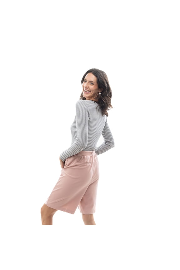 Belted Bermuda Length Short