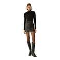 thumbnail image 1 of Belted Faux Leather Mini Skirt, 1 of 5