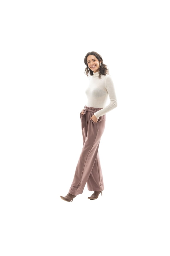 Belted Trouser with Front Pockets