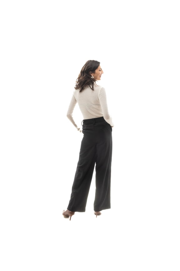 Belted Trouser with Front Pockets