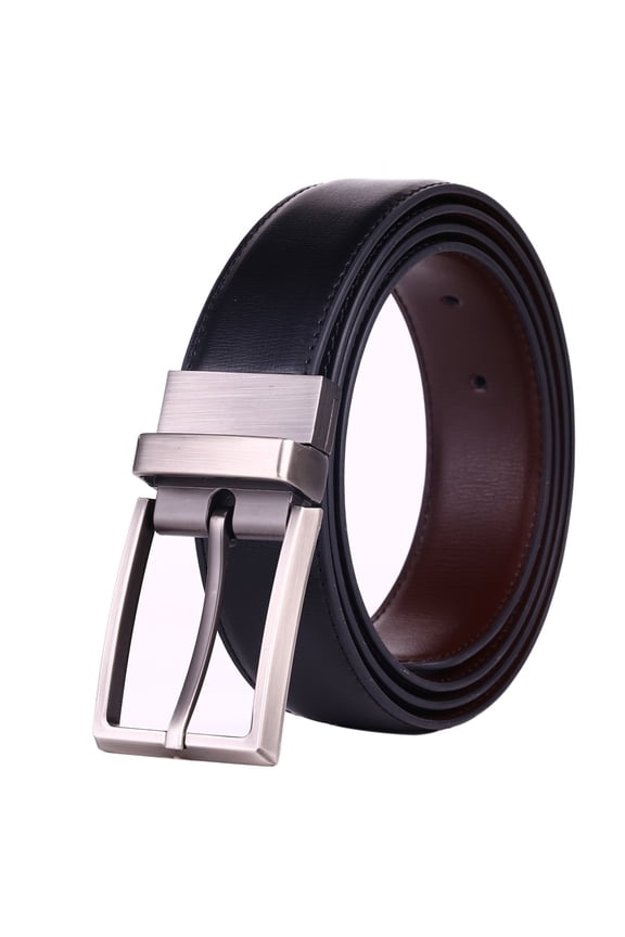 Adult Male Dress Black Reversible Belt for Men Waist 36