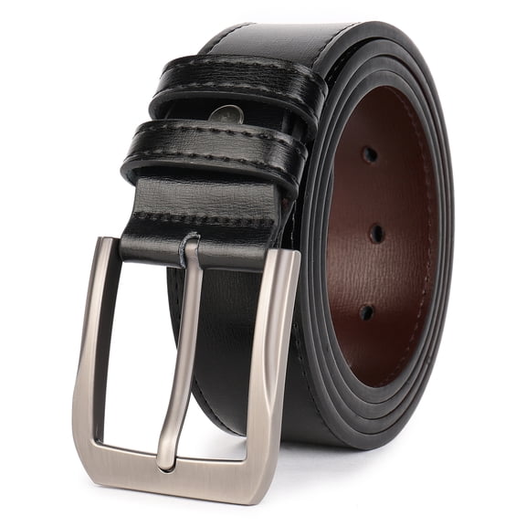 Beltox Fine Men’s Casual Leather Jeans Belts 1 1/2” Wide 4MM Thick Alloy Prong Buckle Work Dress Belt for Men