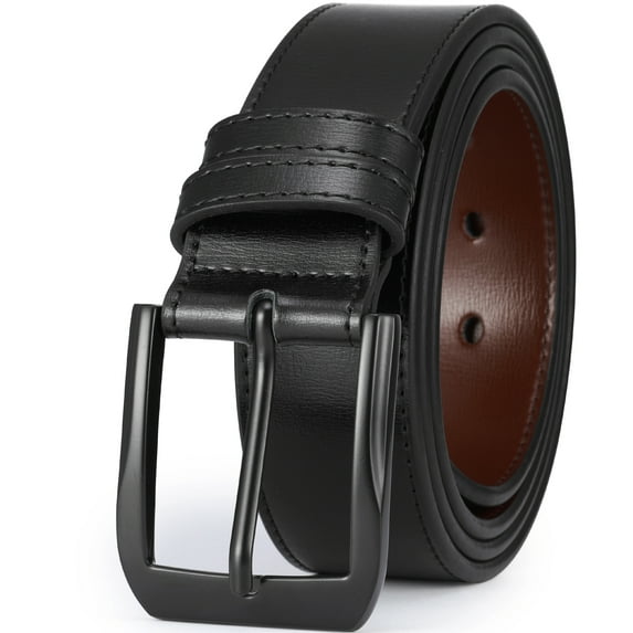 Beltox Fine Men’s Casual Leather Jeans Belts 1 1/2” Wide 4MM Thick Alloy Prong Buckle Work Dress Belt for Men