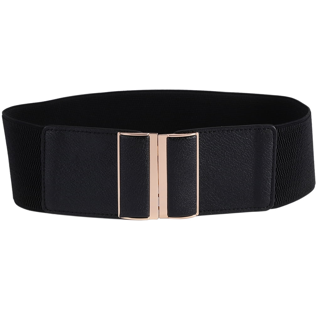 Wide Waist Belt Elastic Stretch Cinch Fashion Stretch Cinch Ladies Wide Elastic Belt Metal Buckle  main image 2