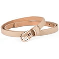 thumbnail image 1 of Beltox Women’s Skinny Leather Khaki Belt Waist or Hips Ornament Size 34, 1 of 4