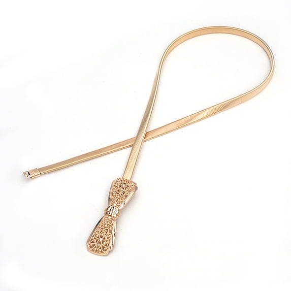 Belts For Women Christmas Women Skinny Metal Women Slim Fit Metal Chain Gold Silver Thin Stretch Metal Fashion Dress Belt