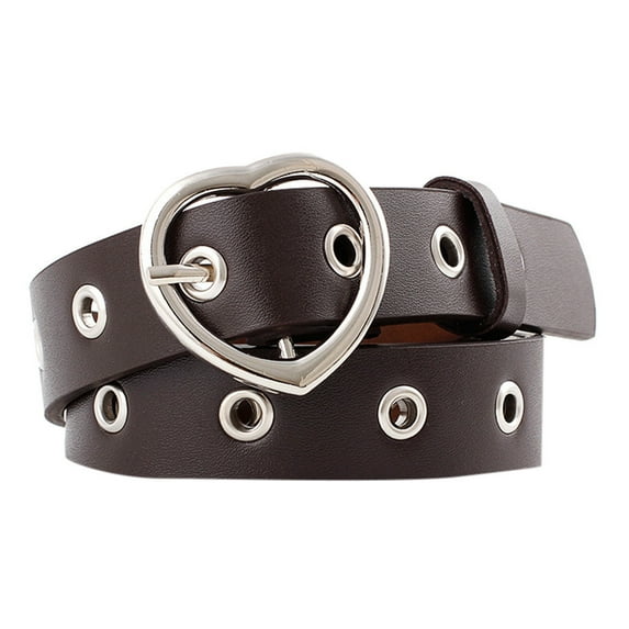 Belts For Women Vintage Heart Buckle Leisure Leather Trouser Accessories Womens Belts