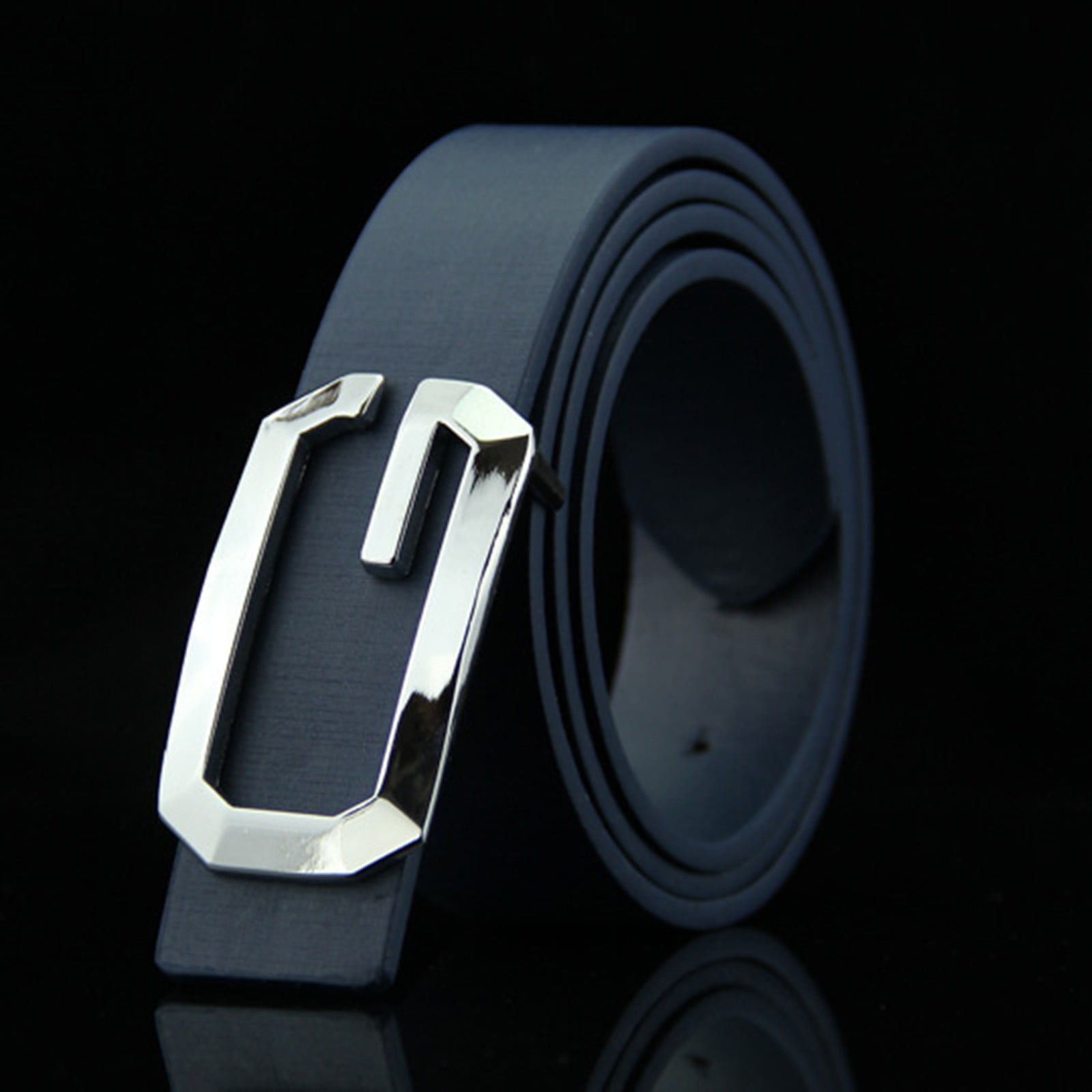 Belts for Men Automatic Buckle Belts without Holes Mens Dress Belts Men