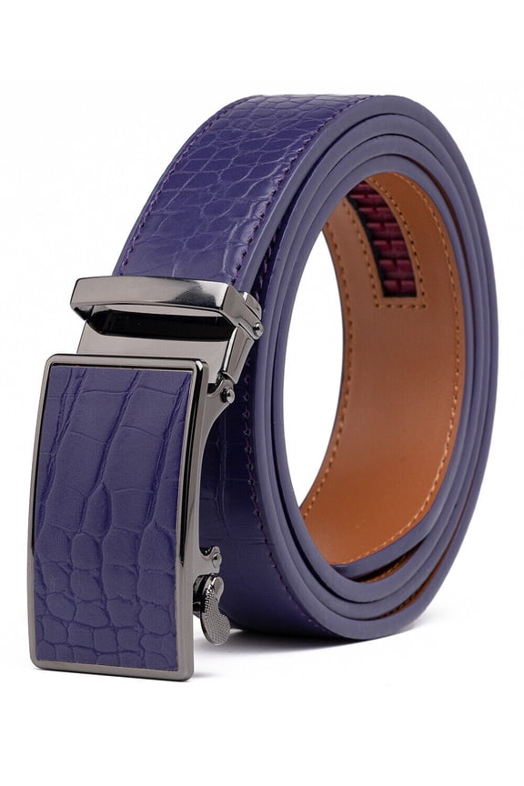 Belts for Men Leather Belt Ratchet Automatic Belt Adjustable one Size