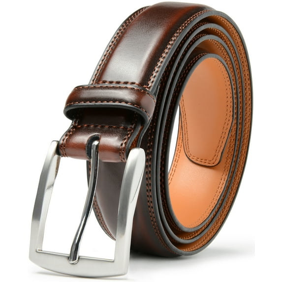 Belts for Men - Men's Dress Belt - Hand Made Cowhide Leather Belt for Men, Single Prong Casual Men's Belt Buckle