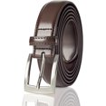 thumbnail image 1 of Sportoli Mens Belt Classic Stitched Genuine Leather Dress Belts - Black & More Colors, 1 of 6