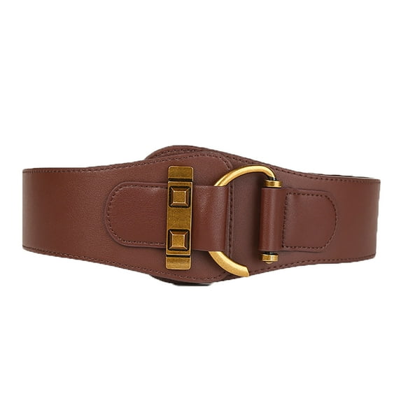 Men Belts 1pc Womens Brown Leather Belt Mens Belts for Jeans