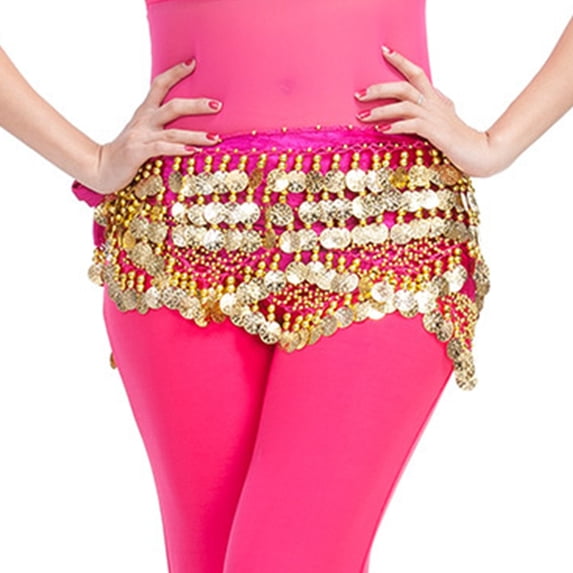 Belts for Women Fashion Belly Dance Wrap Hip Scarf Skirt Waistband With 320 Sequins Hip Scarf Soft Adjustable Womens Belt