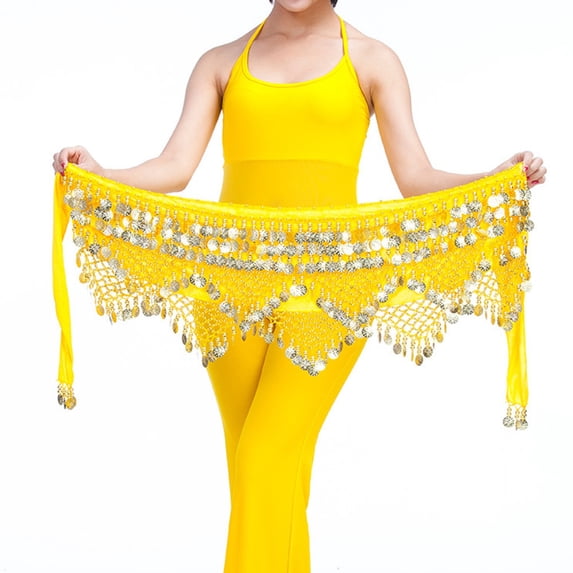Belts for Women Fashion Belly Dance Wrap Hip Scarf Skirt Waistband With 320 Sequins Hip Scarf Soft Adjustable Womens Belt