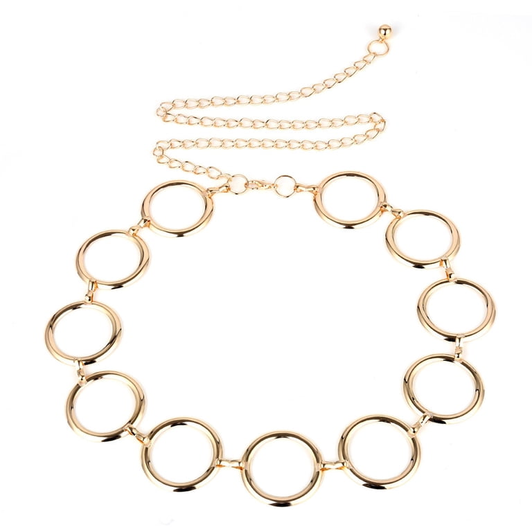 FimKaul Vintage Gold Flower Circle Waistband, Metal Waist  display picture 2