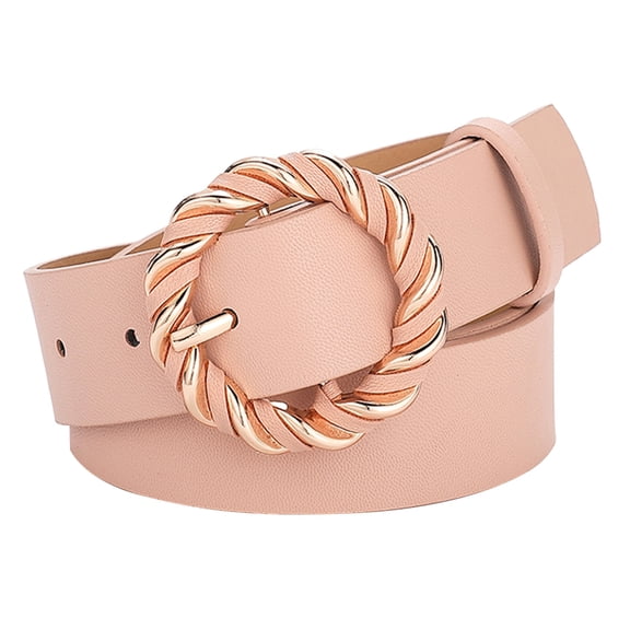 Belts for Women Women Belts Fashion Soft Leather Belts With O Ring Buckle Christmas Belt