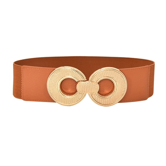 Belts for Women Women Stretchy Belt for Dresses Vintage Elastic Wide Waist Belt Belt Clearance