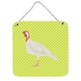 thumbnail image 1 of Beltsville Small White Turkey Hen Green Wall or Door Hanging Prints, 6 x 6 in., 1 of 1