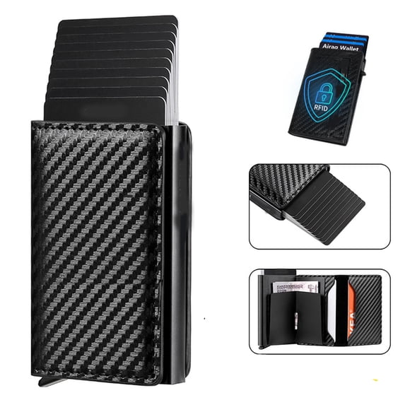 Beltzy Mens Wallet Card Holder, Pop Up Smart Wallet for Men, Credit Card Holder, RFID Blocking Ridge Wallets Slim, Minimalist, 5-8 Card Capacity & Cash Slot