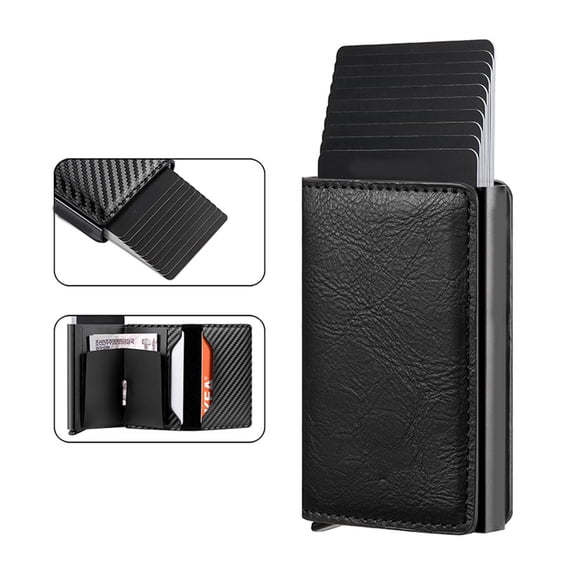 Beltzy Mens Wallet Card Holder, Pop Up Smart Wallet for Men, Credit Card Holder, RFID Blocking Ridge Wallets Slim, Minimalist, 5-8 Card Capacity & Cash Slot