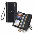 thumbnail image 1 of Beltzy Wallet for Women Clutch RFID Blocking Wristlet Leather Purse Large Capacity Credit Card Holder with Grip Hand Strap, 1 of 8
