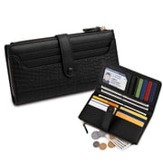 Beltzy Wallet for Women Leather Clutch Long Purse Large Capacity Credit Card Holder