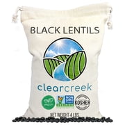 Black Lentils | Caviar or Beluga Lentils | 4 lbs | Non-GMO | Kosher | Vegan | Non-Irradiated