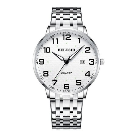 New Couple Watch Men's Waterproof Large Number Middle Aged Luminous Large Dial Quartz Watch