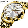 thumbnail image 1 of Belushi Popular Watch Automatic Dial Steel Watch Men's Waterproof Quartz Watch, 1 of 6
