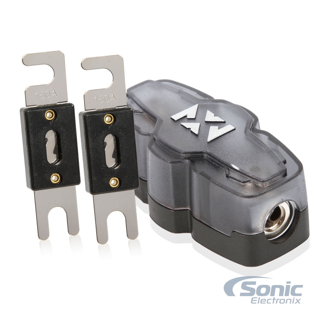 Belva BANL150 2 Pack of 150 Amp Nickel-Plated ANL Fuse w/ ANL Fuse Holder Two fuses + Fuse Holder