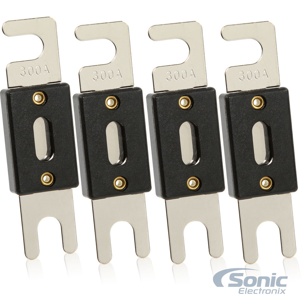 Belva BANL300 4 Pack of 300 Amp Nickel-Plated ANL Fuse Four Fuses High Quality 300 Amp ANL Fuses