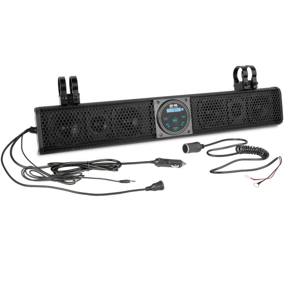 Belva BASB26v2 26" 500W Amplified 6-Speaker Weatherproof Powersports Bluetooth Soundbar Sound System